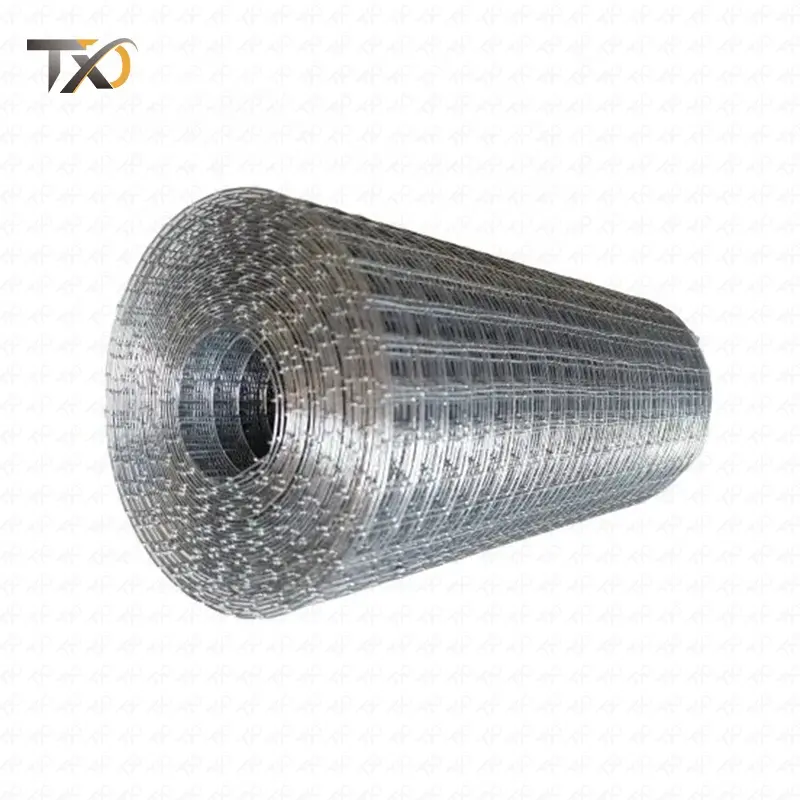 Rouleau de treillis métallique soudé galvanisé au meilleur prix d'approvisionnement d'usine panneau de treillis métallique soudé galvanisé de 2x2 pouces