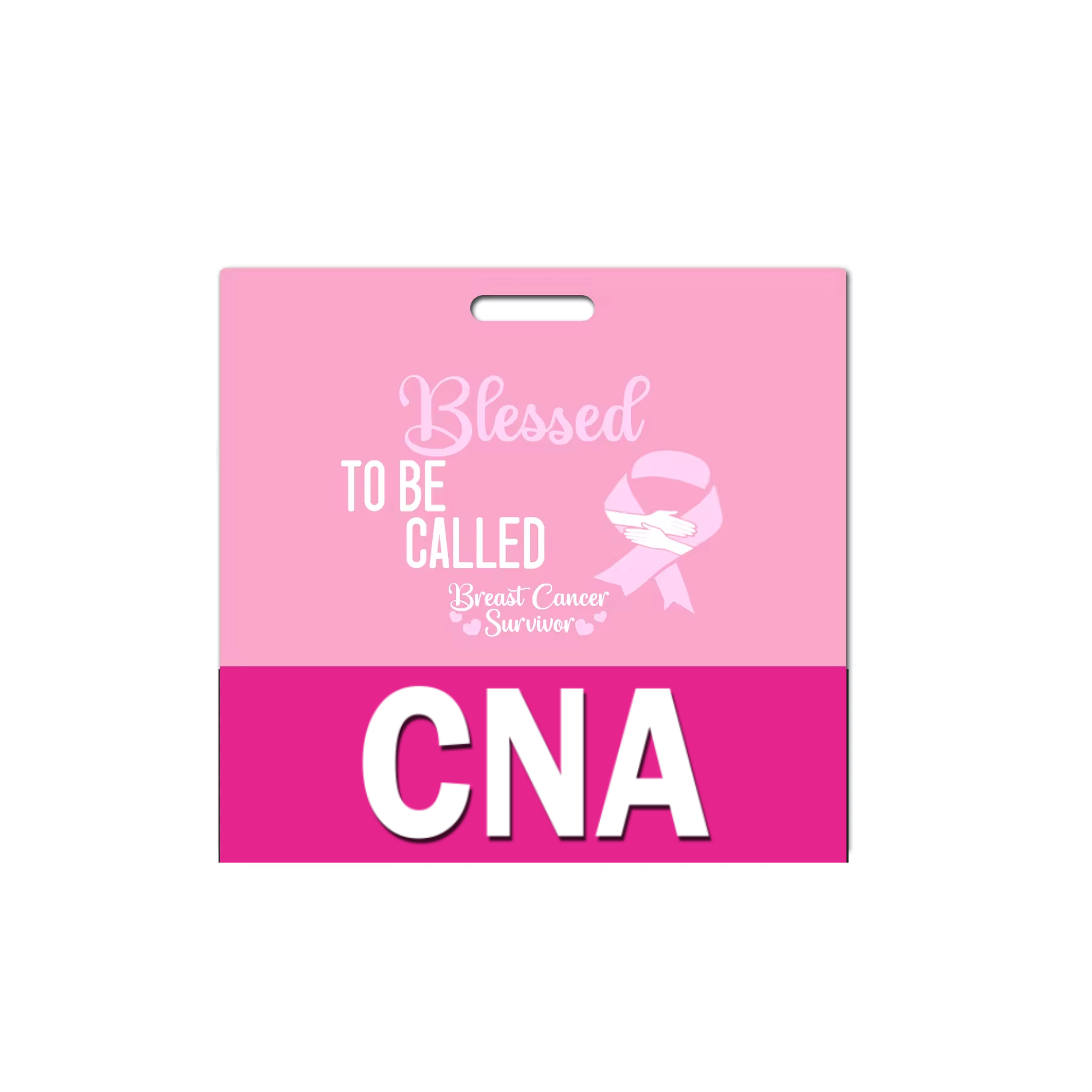 Arakulago Breast Cancer Awareness Badge Reel - 'No One Fights Alone' Retractable ID Holder For Nurses - View #7