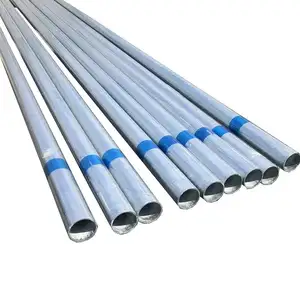 Cold Rolled Q235 A36 Large Diameter Galvanized Steel Pipe Pre GI Scaffolding Round Pipe Size Chart with Scrap Price
