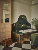 Dalles de quartzite vert Avocatus exotique polies et affûtées pour mur d'accentuation de salon de villa de luxe et meuble-lavabo de salle de bain