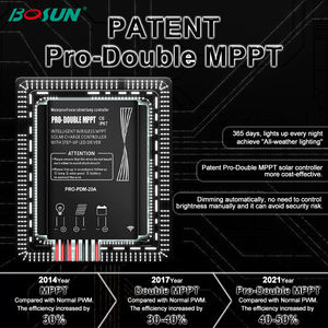 BOSUN nuovo design smart <span class=keywords><strong>lampione</strong></span> stradale a energia solare a bassa tensione 20w 30w 50w watt <span class=keywords><strong>lampione</strong></span> solare - Product Image 6