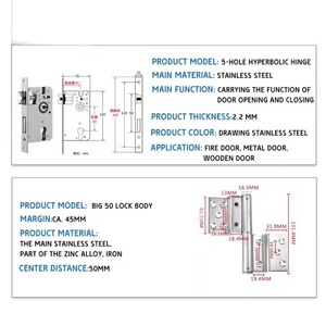 ประตูห้องนอนกันไฟสแตนเลส 304 ภายในอาคาร พร้อมพื้นผิวสำเร็จรูปและดีไซน์ทันสมัย - Product Image 5