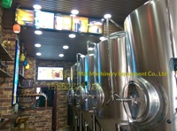 Usine de fabrication de bière automatique en acier inoxydable HG avec des réservoirs de 500L et 1000L, fermenteur contrôlé par PLC, haute productivité