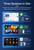 AI Box CarPlay Android, Sistema de Navegación CarPlay con Android 15 6350, AI Box 5G SIM Androidauto 128GB 8GB RAM GPS