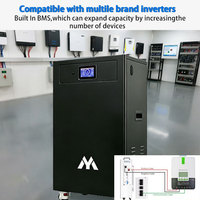 Système de stockage d'énergie solaire domestique hybride avec onduleur et batterie 51.2V 48V 16kWh 32kWh 280Ah, batterie au lithium LiFePO4 de type split