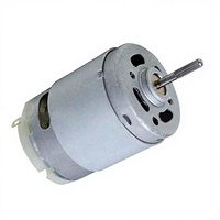 Motor Generator DC Magnet Permanen RS 390 RS-395 12V 3W dengan Sikat untuk Sepeda Listrik, Kipas Perahu, Rumah Pintar & Peralatan Rumah Tangga