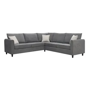 Großhandel Möbel europäischen Stil Sofa Set Wohnzimmer Möbel l Form Sofa bezug die ganze Saison Sofa Kissen Kissen