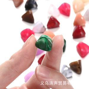 ลูกปัดอะคริลิคทรงสามเหลี่ยมเลียนแบบหินสำหรับทำเครื่องประดับ DIY สร้อยข้อมือ สร้อยคอ จี้ ขายส่ง - Product Image 4
