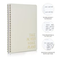 Conçu sur mesure et logo A5 cahier de tâches à spirale ligne de rendez-vous journal scolaire de bureau carnet de notes planificateur quotidien personnel