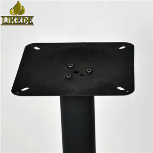Pieds de <span class=keywords><strong>table</strong></span> à manger sur <span class=keywords><strong>pied</strong></span> en métal de base <span class=keywords><strong>ronde</strong></span> en <span class=keywords><strong>fonte</strong></span> robuste pour salon extérieur Restaurant Café Bistro meubles - Product Image 2