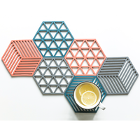 1 pièce plats chauds en silicone, rivet de Silicone personnalisé pour la cuisine, napperons de Table pour le comptoir de la cuisine