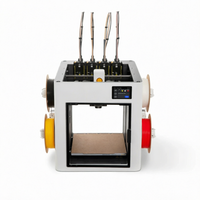 Imprimante 3D manuelle Snapmaker U1 à double extrudeur FDM ABS USB/WiFi, détection de filament, vitesse d'impression 350 mm/s, prototypage