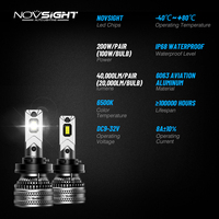 Novsight Led Car Light 200W H4 Luces Led Para H1 Auto Luz H11 Focos 9005 Faro H7 Led Headlight Bulb