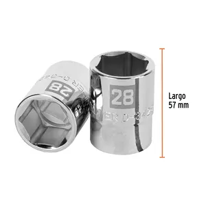 BOX 3 Douille 28 mm, 6 points, entraînement 3/4 po, TRUPER - Product Image 3