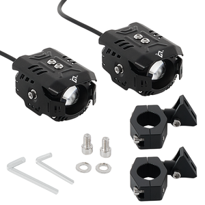 Pods Auxiliares LED Ámbar 3000K Sin Cableado para Motocicleta y Scooter, Faros Multifuncionales Antiniebla y de Conducción - Kit de Actualización con Luz de Relleno - Product Image 6