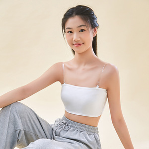 <strong>Strapless</strong> Non-slip Camisole <strong>Bra</strong>; Gothic Style Backless Base Layer for Middle and High School Students Thin Model for - Product Image 1