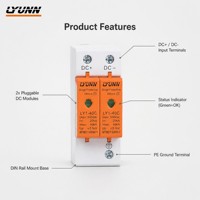 Parafoudre basse tension de type T2 SPD DC 500V 20KA~40KA pour protection contre la foudre, directement de l'usine