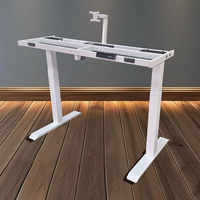 Cadre de bureau électrique à hauteur réglable avec trois moteurs, 2 pieds télescopiques, robuste, pour table de bureau