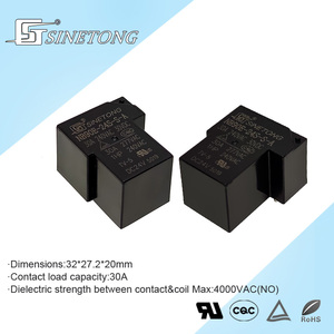 Relais électrique miniature Sinetong NB90E-24S 4 broches haute puissance 24V 30 Amp 1A Forme de contact 40A Courant de charge Protection scellée - Product Image 6