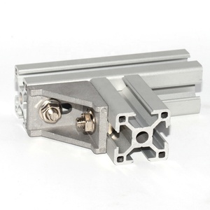 Sistem Bingkai Profil Ekstrusi Aluminium <span class=keywords><strong>T</strong></span>-slot dengan Aksesori Pengencang/Mur/Batang Penggabung
