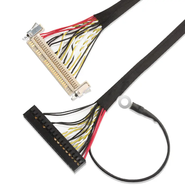 Özel LVDS LCD kablo CATA 18 PIN SATA kablosu