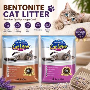 Sable sanitaire en gros pour chats, sable de bentonite de haute qualité pour litière pour chats - Product Image 1