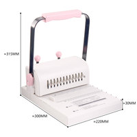 Machine à relier manuelle ZEQUAN EasyDIY pour enfants et bureaux, perforatrice à 12 trous avec lame de couteau, mini-machine à relier