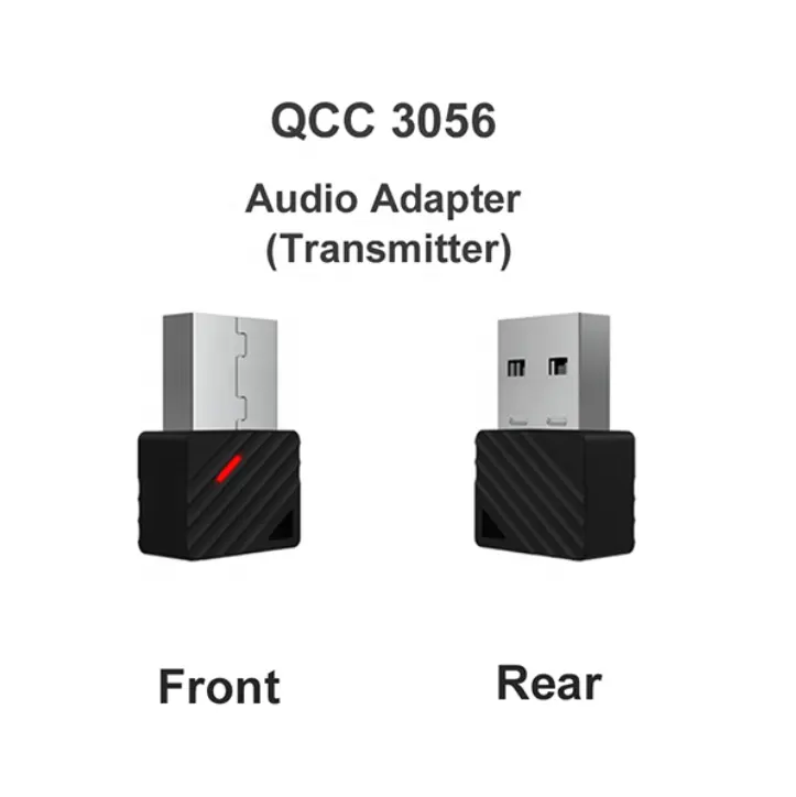 QCC USB Bluetooth adaptörü Dongle için TV anahtarı PS4, PC, aptX düşük gecikme kablosuz Bluetooth kablosuz AV alıcısı-vericisi