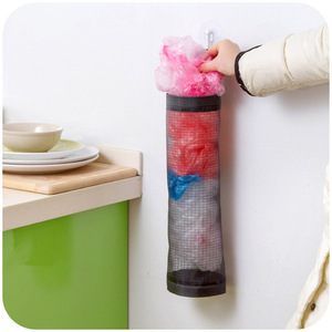Wall Mounted <b>Kitchen</b> <b>Storage</b> Bag Round Single Layer Yellow Garbage Bag Organizer For Trash And Miscellaneous Items - Product Image 2