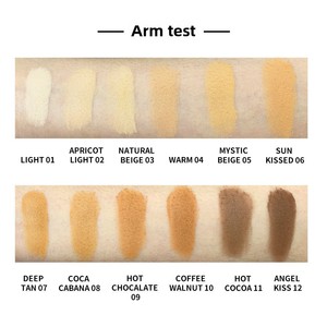 Poudre compacte mate foncée très vendue, logo personnalisé, contrôle du sébum, poudre pressée imperméable, maquillage couvrant, fond de teint - Product Image 3