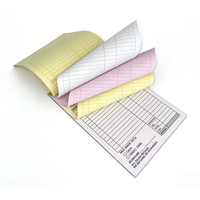 Carnet de commandes, reçus et factures écologique personnalisé, papier autocopiant, 50 sets, blanc et jaune, pour bons de livraison