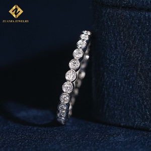 Anillo de Diamante Cultivado en Laboratorio ZUANFA, Plata de Ley 925, Certificado NGTC, Corte Brillante Redondo, Anillo de Boda, Joyería de Lujo - Product Image 4