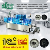 Marqueur laser à fibre standard GS1 à prix d'usine avec suivi des données en temps réel pour la ligne de production de métal à ouverture facile