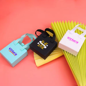 Boîte à bijoux personnalisée avec logo, en forme de sac à main, pour bagues, bracelets, colliers, bonbons, cadeaux de mariage, emballage personnalisé - Product Image 6