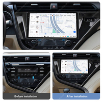DUDUAUTO Android 13 Radio de coche de 8 núcleos para Toyota Camry 2017-2020 reproductor de vídeo Multimedia estéreo Car-play navegación GPS DSP