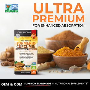 Oem 1500Mg Curcuminoid Natuurlijke Kurkuma Extract <span class=keywords><strong>Capsules</strong></span> Pure Niet-Gmo Veganistische Curcumine Extract Poeder Biologische Kurkuma <span class=keywords><strong>Capsules</strong></span> - Product Image 2