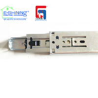 Glissière de tiroir à fermeture automatique à 3 niveaux GOOD 45 mm à extension complète pour armoires de cuisine, camping-cars et salles de sport
