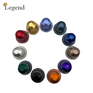 <span class=keywords><strong>Capsules</strong></span> de café jetables en <span class=keywords><strong>aluminium</strong></span> personnalisées, forme expresso, avec couvercles thermoscellables - Product Image 5