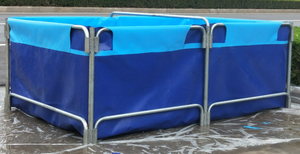Serbatoio per tubi in acciaio zincato in tela PVC per altre attrezzature di acquacoltura per la piscicoltura - Product Image 3