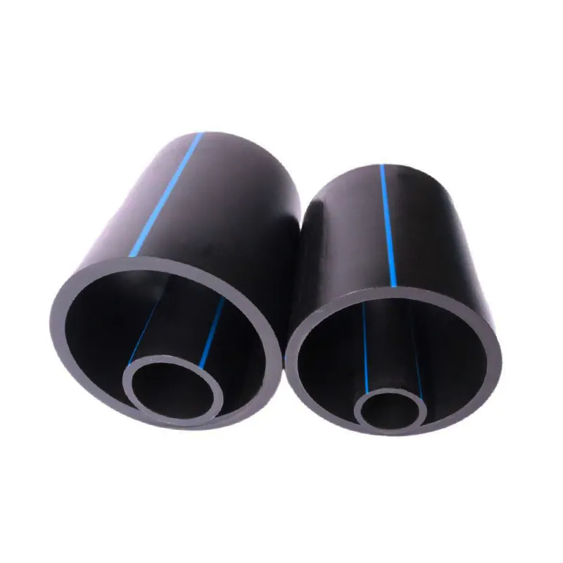 Wholesale High Pressure Hdpe Sdr 21 100mm Pe Water Supply Fitting Blue Line Poly Pipe Price