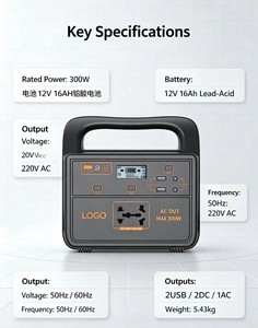Générateur solaire 300W, station d'alimentation 220V, stockage d'énergie avec panneau solaire pliable pour la maison, le camping et les situations d'urgence - Product Image 3