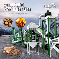 Machines à granulés de bois RICHI : Ligne de production de granulés de bois avec matrice annulaire pour la fabrication de granulés de bois