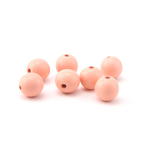 Nuovo arrivo all'ingrosso di 15mm perle di legno colorate rotonde per la creazione di gioielli collana fai da te - Product Image 4