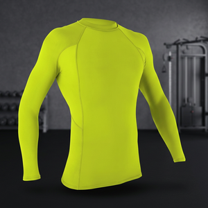 Custom Sublimation Printed Breathable Anti-Bacterial <b>Compression</b> Rash Guard <b>Men's</b> Full Sleeve T-<b>shirt</b> Spandex/Polyester 120g - Product Image 3