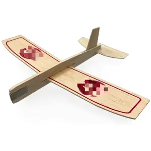 Kits de planeadores de avión modelo de madera balsa avión modelo de avión decoración de avión