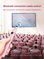 Pointeur laser rétractable Nuowei N21 BLE, tourneur de page - Télécommande multifonctionnelle pour PPT, enseignants, tableaux blancs Hiview, laser tactile