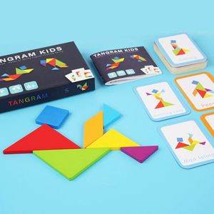 Jeu Classique Amusant pour Enfants : Ensemble de Blocs en Bois Multifonctionnels à Motifs – Puzzle Créatif de Formes Géométriques à Construire Soi-même - Product Image 5
