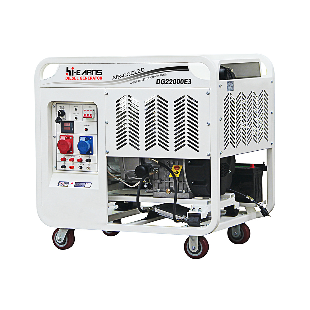 Hiearns 16KW <strong>18kw</strong> 20KVA <strong>Portable</strong> Open Frame diesel Generatorswith Wheels, Small Dimension <strong>Generator</strong> Price diesel