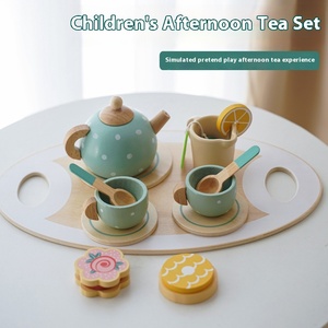 Ensemble de jeu en bois pour enfants, boutique de desserts, stand de thé glacé, cuisine, jouets alimentaires unisexes, 5-7 ans - Product Image 2