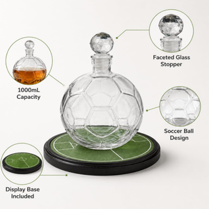 Decantador <span class=keywords><strong>de</strong></span> whisky con forma <span class=keywords><strong>de</strong></span> balón <span class=keywords><strong>de</strong></span> fútbol <span class=keywords><strong>de</strong></span> 1000 ml, botella <span class=keywords><strong>de</strong></span> licor <span class=keywords><strong>de</strong></span> vidrio con base <span class=keywords><strong>de</strong></span> campo <span class=keywords><strong>de</strong></span> fútbol, regalos para la Copa Mundial - Product Image 4